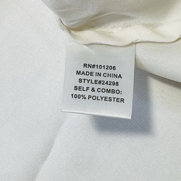 Soft Surroundings White Sleeveless Ruffle Tunic Blouse Shirt Size Small Sheer - Picture 11 of 13